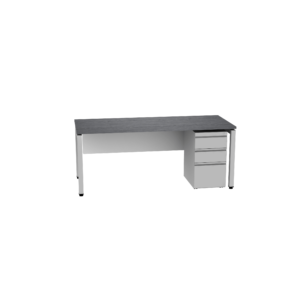Elements U-Leg Desk Mobile Single Pestal w/Modesty Panel 36" x 71"